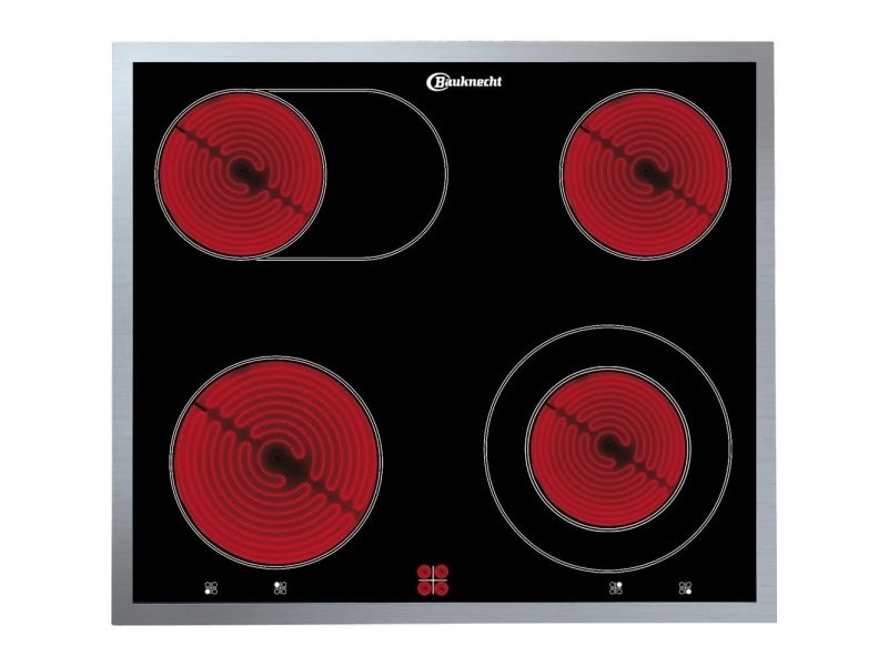 Bauknecht HVS5 TH8VS3 ES + CHR 9642 IN, Keramisk, 4 zone(s), Keramisk, Sort, Berøring, 57,7 cm