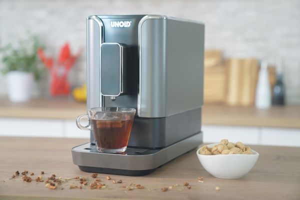 Unold Kaffeevollautomat LUCA 28835, 1,2 L, Kaffebønner, Indbygget kværn, 1470 W, Sort, Rustfrit stål