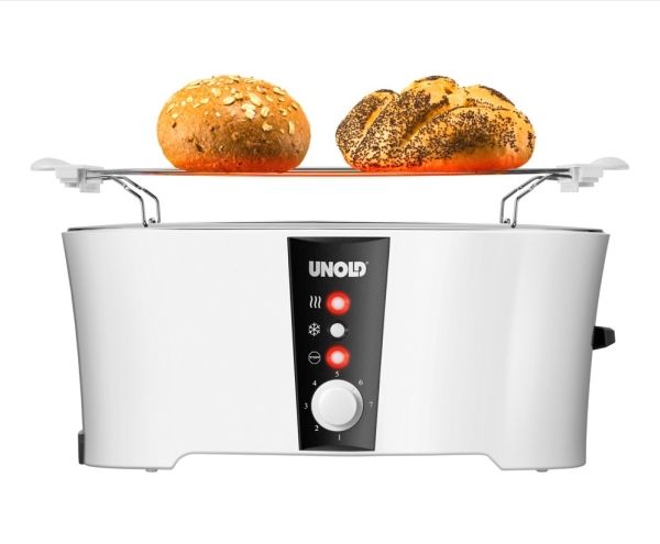 Unold Brødrister 38020 Design Dual - toaster - white/black