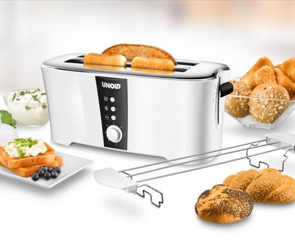 Unold Brødrister 38020 Design Dual - toaster - white/black