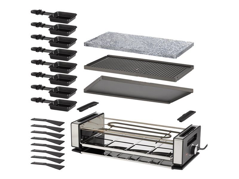 Unold 48760 Delice Basic - raclette/grill/griddle/hot stone - black/stainless steel
