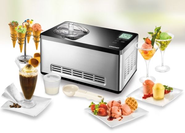 Unold 48845, Kompressor ismaskine, 2 L, 1 skåle, Sort, Rustfrit stål, 60 min., LCD