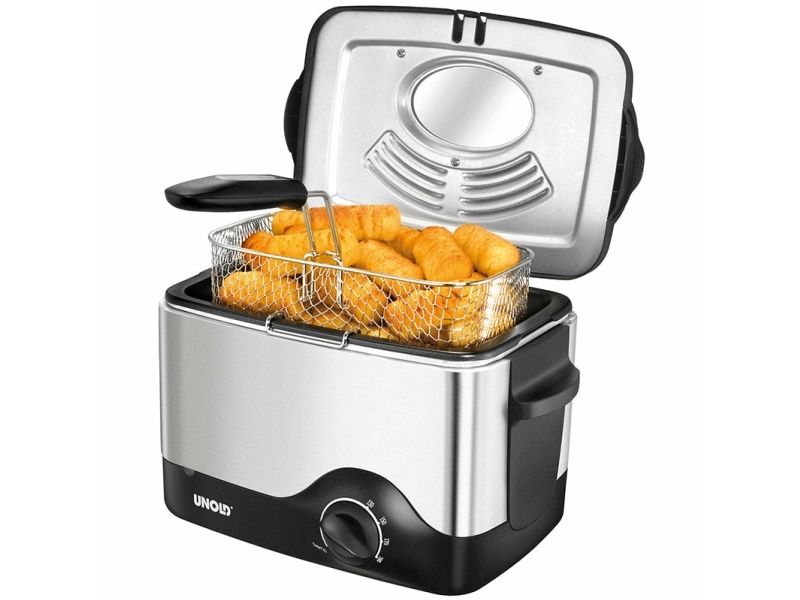 UNOLD 58615 - Fritureapparat - 1.2 kW - rustfrit stål/sort