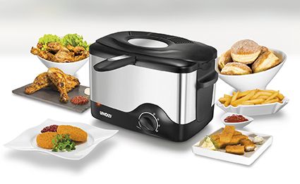 UNOLD 58615 - Fritureapparat - 1.2 kW - rustfrit stål/sort
