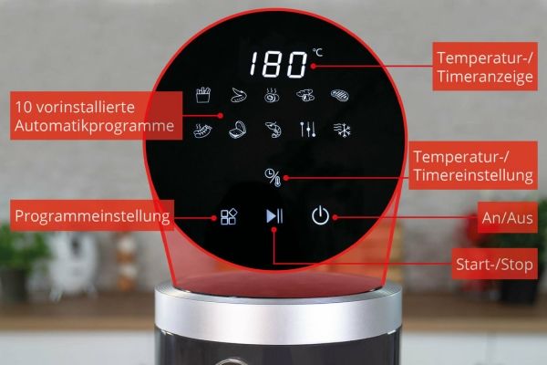 Unold 58695, Varmluftsteger, 3,5 L, 0,8 kg, 65 °C, 200 °C, 60 min.