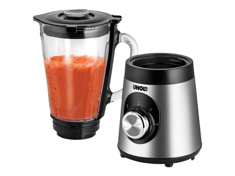 UNOLD 78625 - Blender - 1.5 liter - 5 kW - rustfrit stål/sort billede 1
