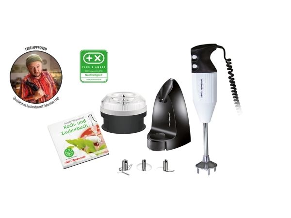 ESGE 99205, Nedsænkning blender, 1,5 m, 180 W, Sort, Hvid billede 2