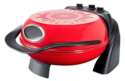 Steba PB 1, 1 pizza(er), 290 cm, 250 °C, 0,5 t, Sort, Rød, 1000 W