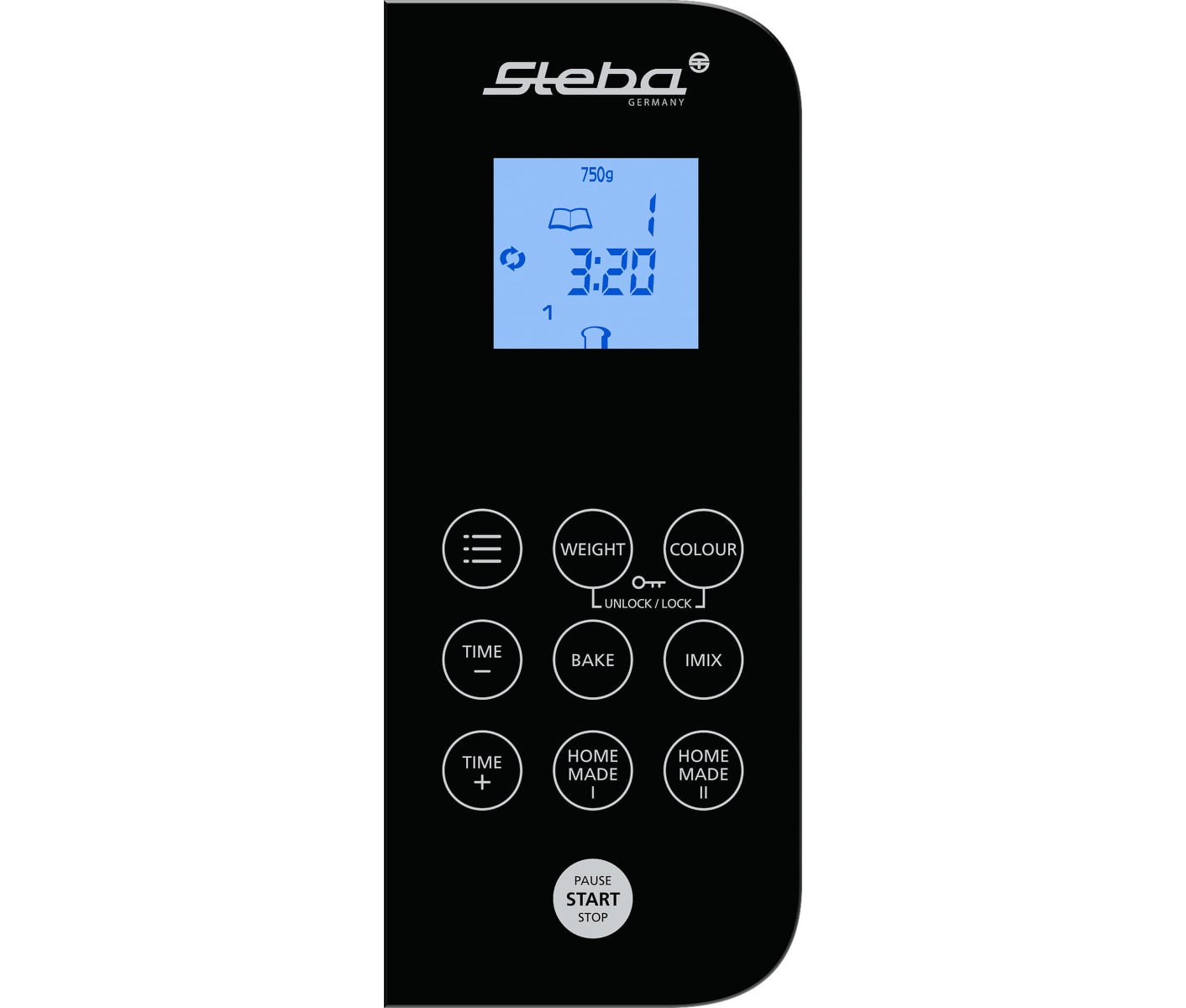 Steba Bm2 17 Programs 600w Stainless Steel/black Bagemaskine billede 8