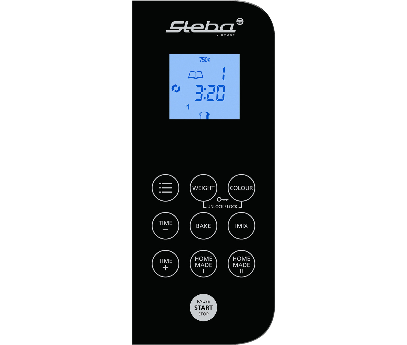 Steba Bm2 17 Programs 600w Stainless Steel/black Bagemaskine billede 8