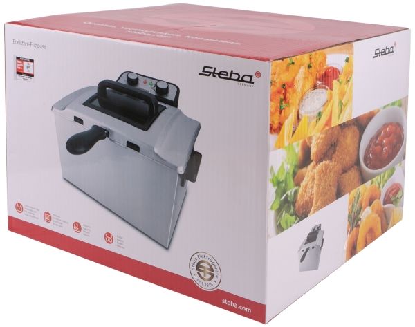 Steba DF 300 - Fritureapparat - 5 liter - 3 kW - rustfrit stål