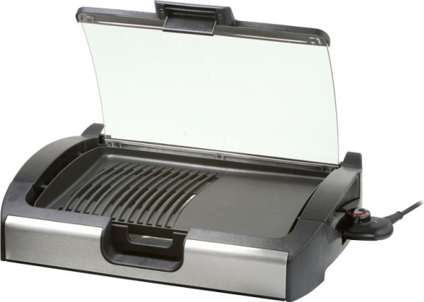 Steba VG 200, 2200 W, Grill, Elektrisk, Bordplade, Stegeplade, Sort, Sølv