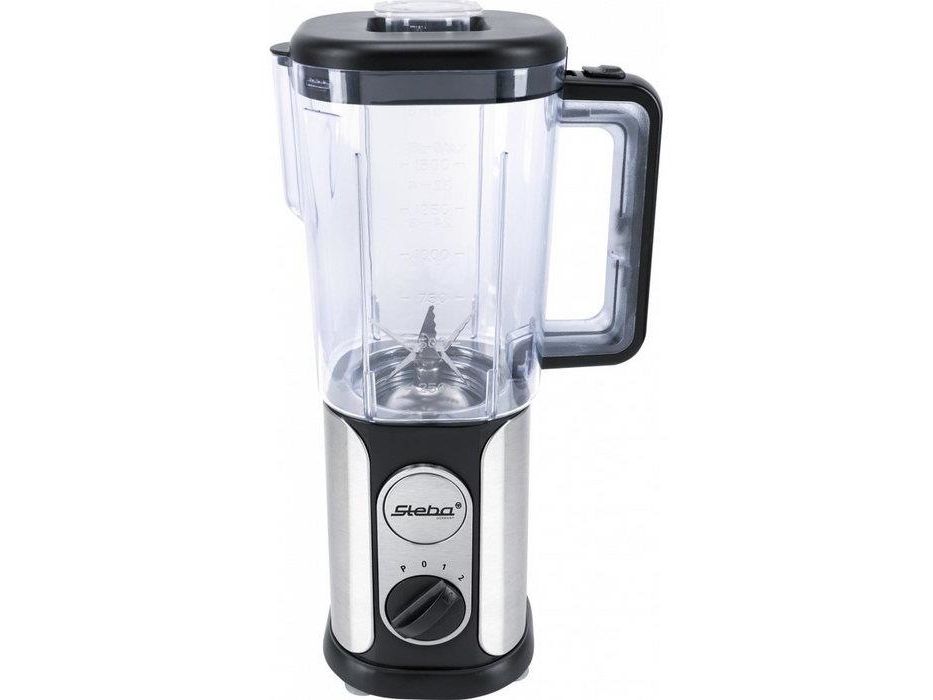 Steba MX 3 COMPACT, Bordplade blender, 1,5 L, Impulsfunktion, 1000 W, Sort, Rustfrit stål billede 4