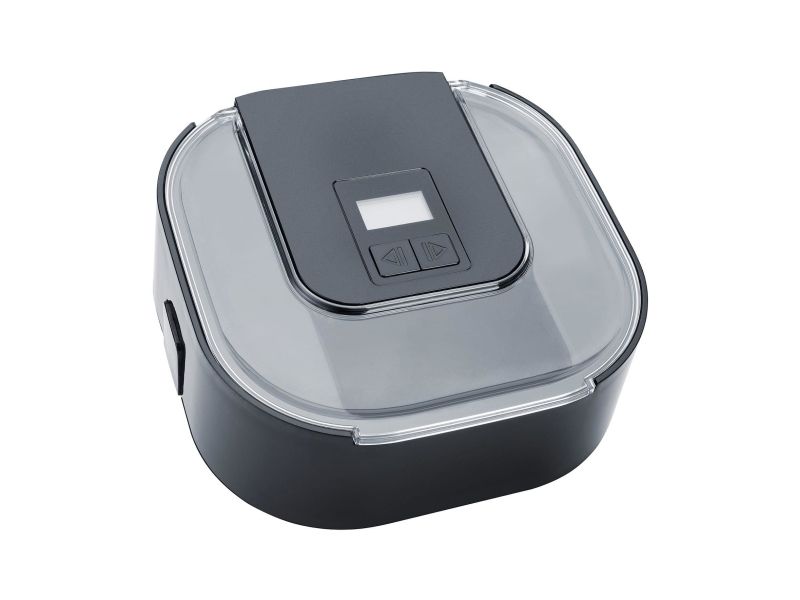 Steba IC 30, Traditionel ismaskine, 1,5 L, 1 skåle, LCD, Rustfrit stål, Sort, Rustfrit stål