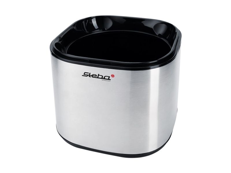 Steba IC 30, Traditionel ismaskine, 1,5 L, 1 skåle, LCD, Rustfrit stål, Sort, Rustfrit stål