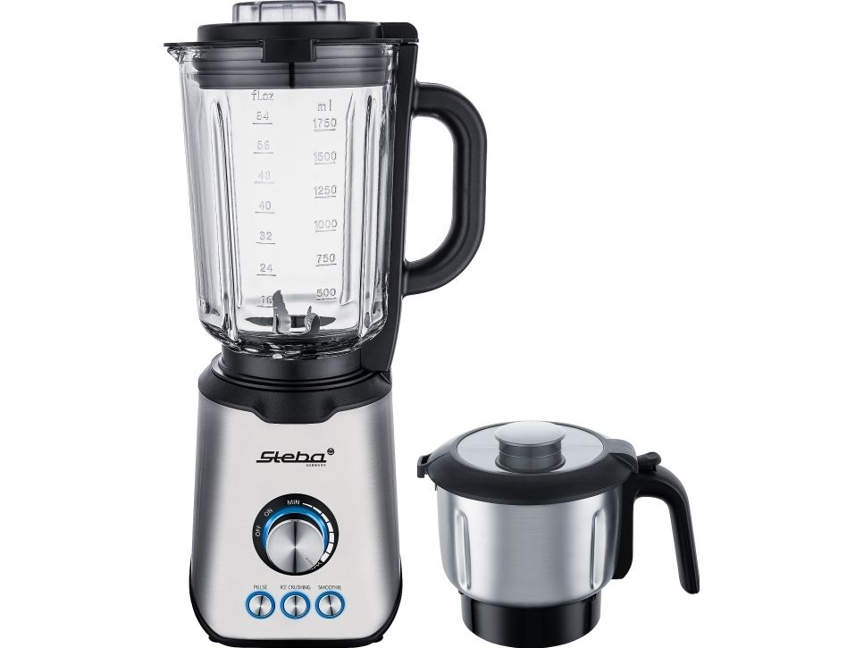 Steba MX 4 PLUS, Bordplade blender, 1,75 L, Impulsfunktion, Knusning af is, 1200 W, Sort, Rustfrit stål billede 1