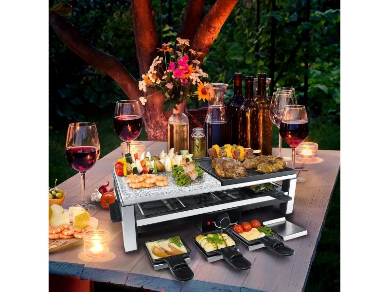 Steba Multi-Raclette RC 108 (stainless steel / black)