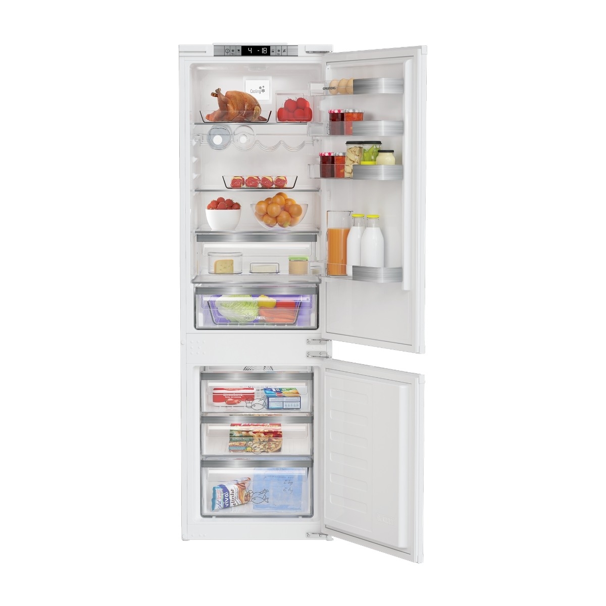 Grundig GKGI 25722 N integreret kølefryseskab billede 7