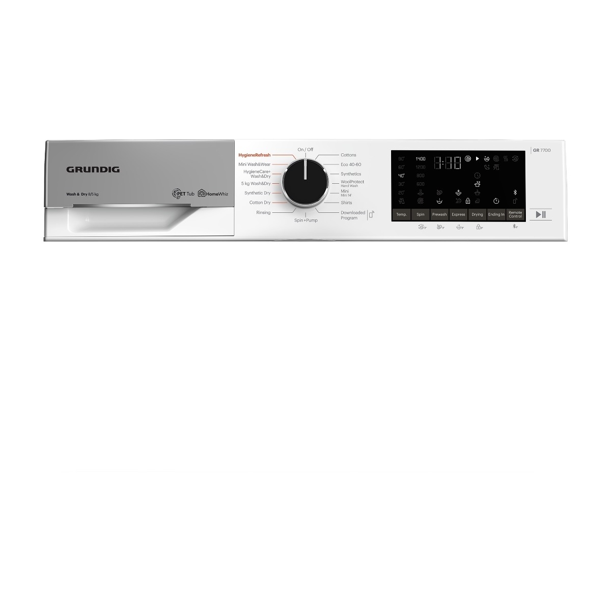 Grundig GR7700 GDP584427W vaskemaskine/tørretumbler