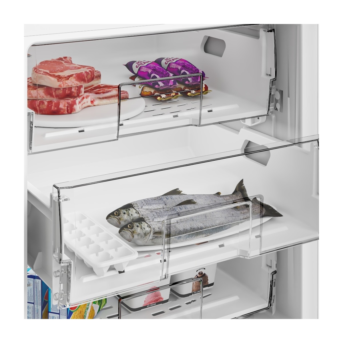 Grundig GFTU13140N int integreret fryser
