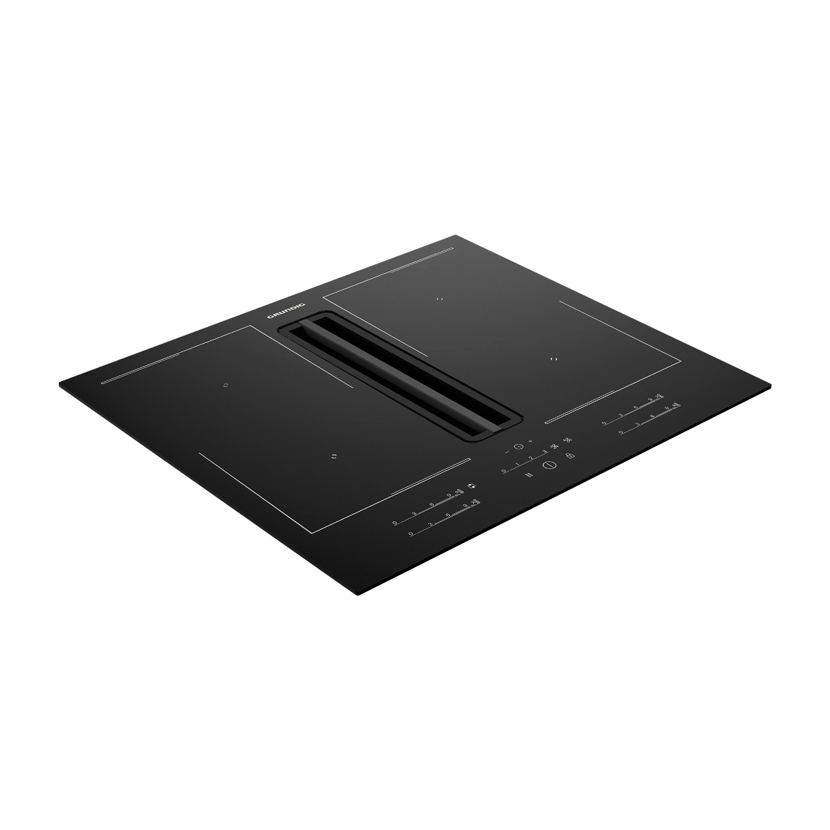 Grundig Gieh 634481 P induktionskogeplade med integreret emhætte billede 4