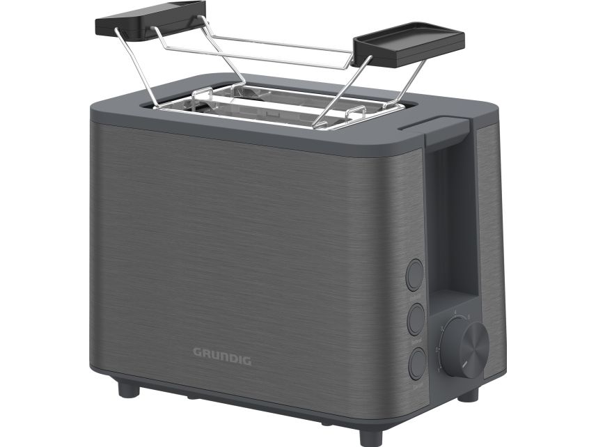 Grundig TA 7340 Inox Ekmek Kizartma Makinesi, 2 skive(r), Anthracit, Rustfrit stål, Knapper, Dreje, Kina, 2 År billede 1