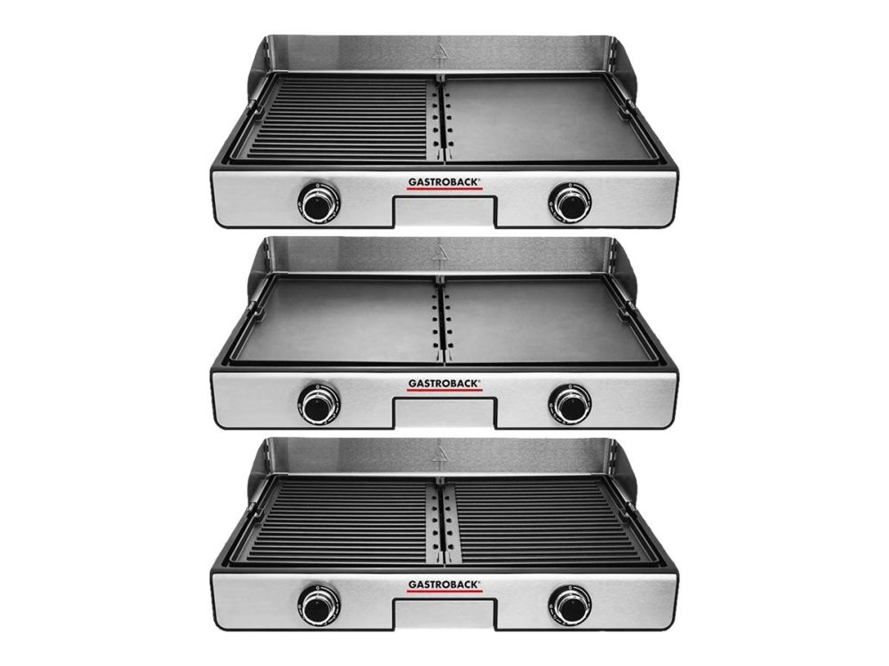 Gastroback Design Plancha & BBQ - Barbequegrill/plancha - elektrisk - 1300 cm2