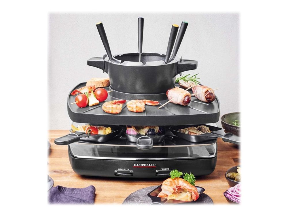 Gastroback Family and Friends - Raclette/fondue - 1.15 liter - 1200 W