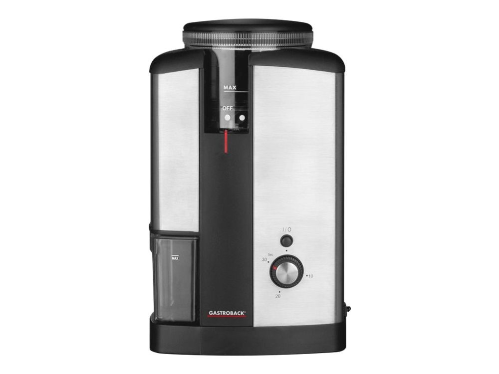 Gastroback Design Coffee Grinder Advanced - Kaffemølle - 165 W - sort/rustfrit stål
