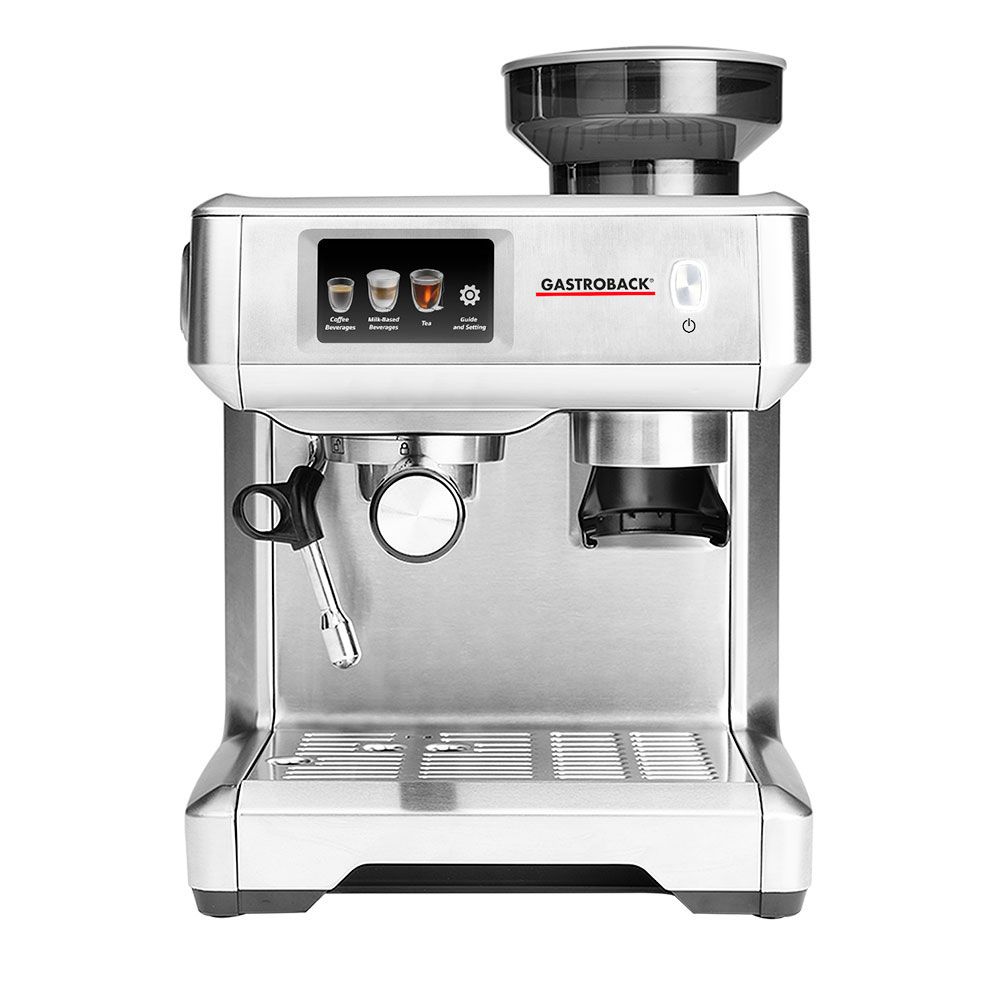 Gastroback Design Espresso Barista Touch, Espressomaskine, 2 L, Kaffebønner, Kaffekapsel, Malet kaffe, Indbygget kværn, 1600 W, Rustfrit stål billede 1