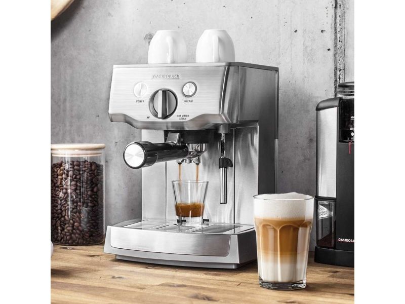 Gastroback Design Espresso Pro - Kaffemaskine - 15 bar - rustfrit stål billede 3