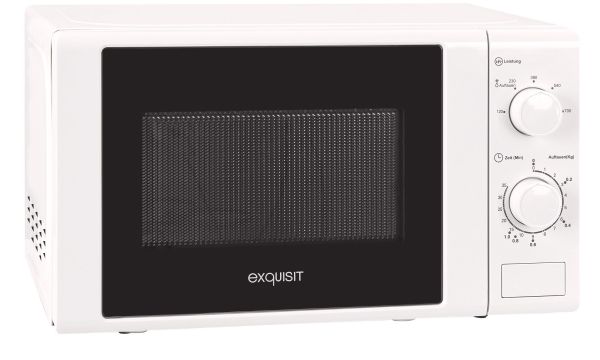 Exquisit MW900-030, Bordplade, Grill mikroovn, 20 L, 700 W, Dreje, Hvid
