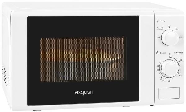 Exquisit MW900-030, Bordplade, Grill mikroovn, 20 L, 700 W, Dreje, Hvid