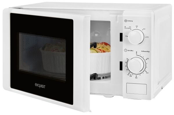 Exquisit MW900-030, Bordplade, Grill mikroovn, 20 L, 700 W, Dreje, Hvid