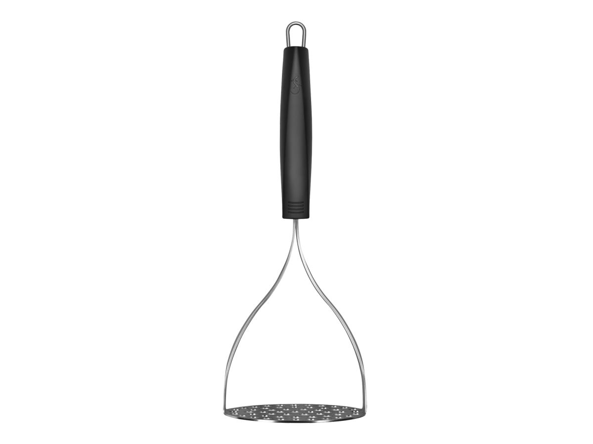 Lurch Tango, Traditionel kartoffelmoser, Sort, Rustfrit stål, Plast, Rustfrit stål, Hængende løkke, 1 stk, 300 mm