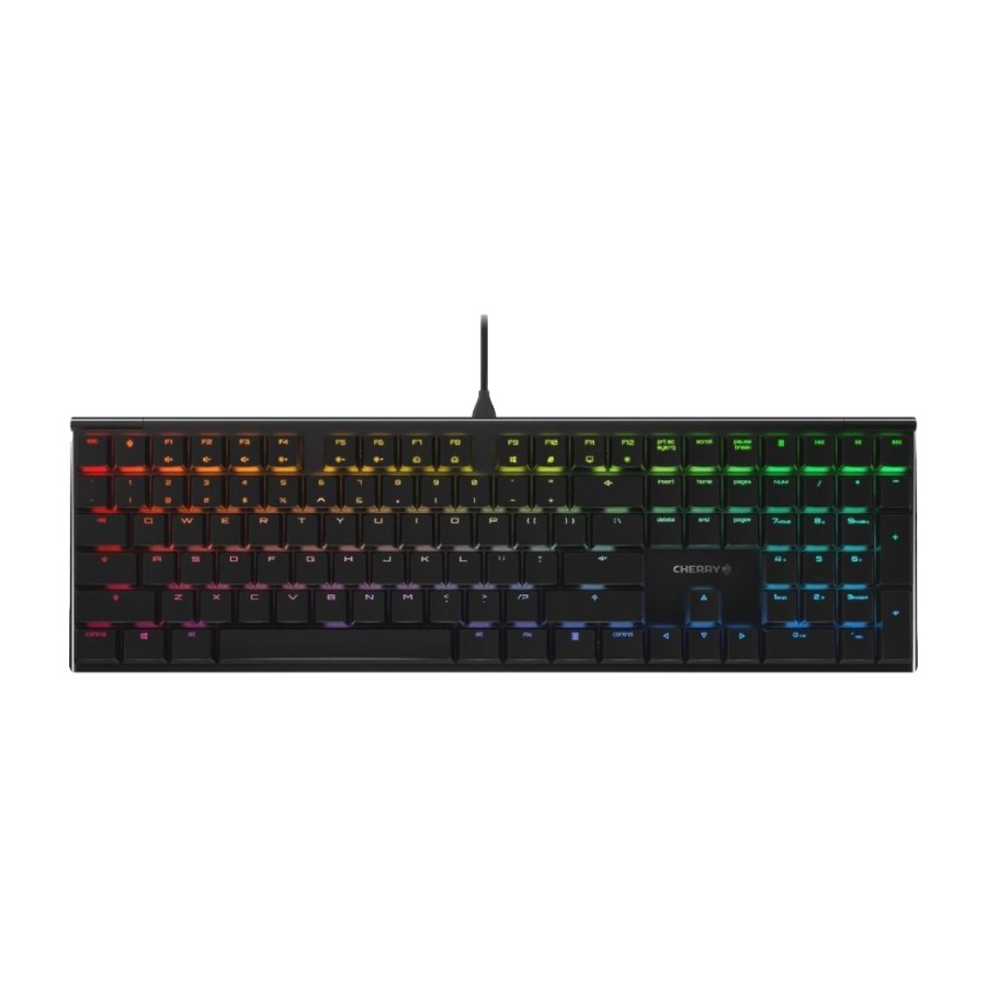 CHERRY MX 10.0N mekanisk tastatur, sort CHERRY MX low billede 1