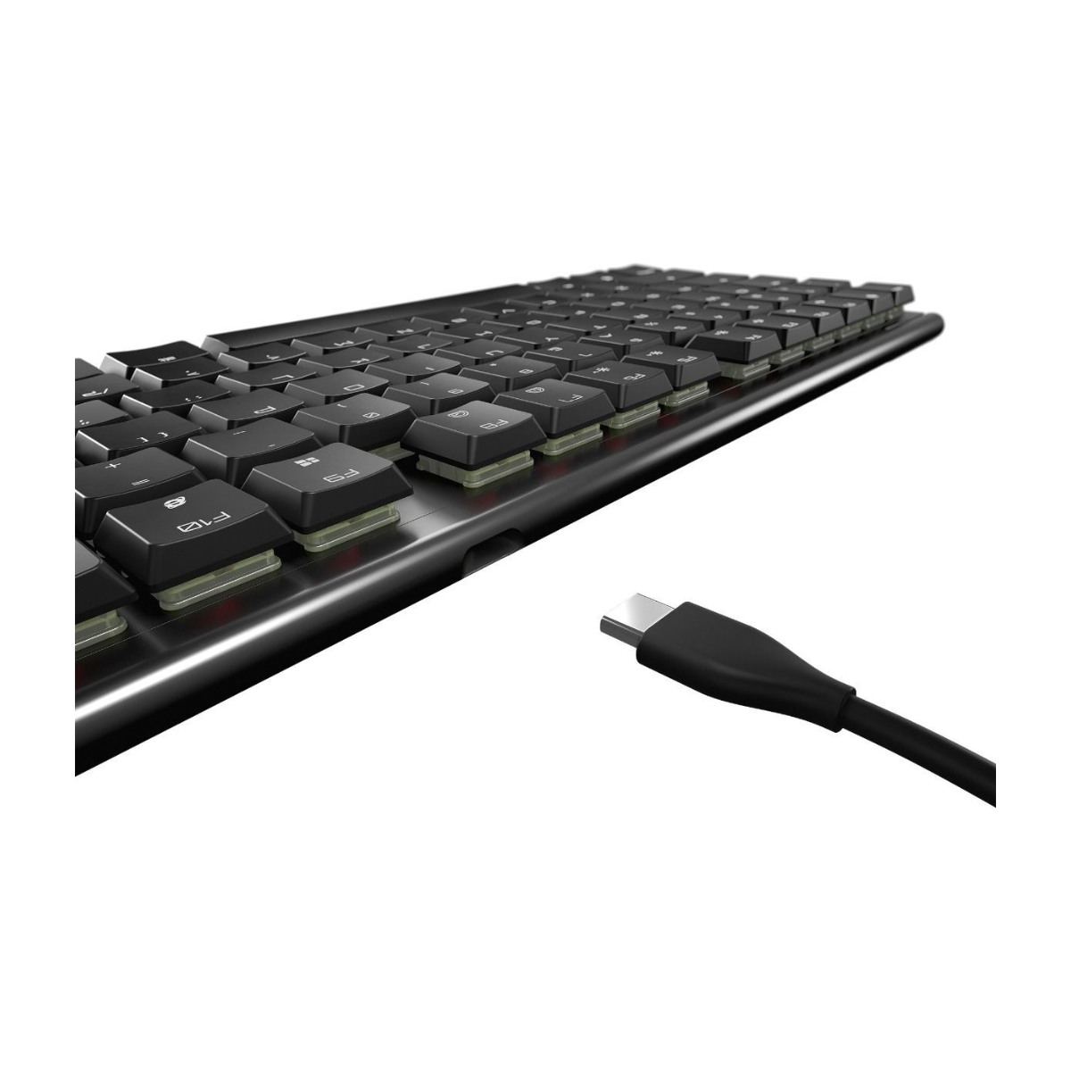 CHERRY MX 10.0N mekanisk tastatur, sort CHERRY MX low billede 3