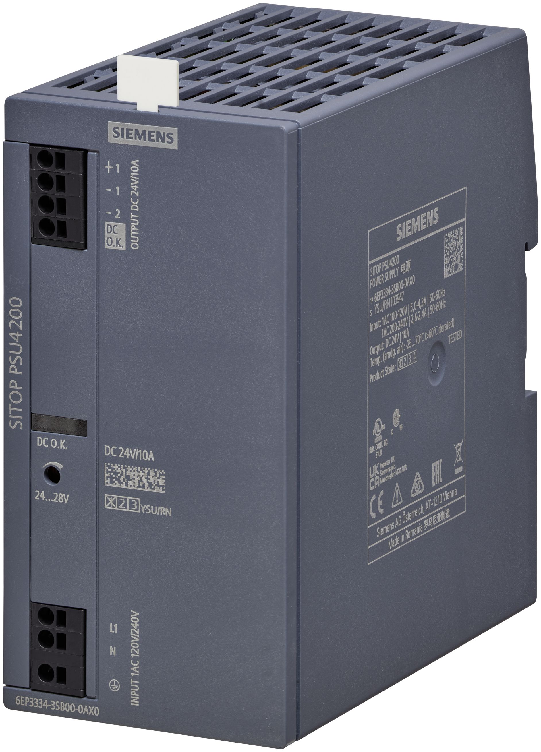 Siemens 6EP3434-3SB00-0AX0, 240 W, 70 mm, 135 mm billede 1