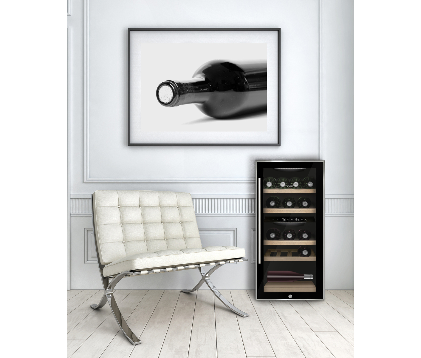 Caso Winecomfort 24 Black Vinkøleskab