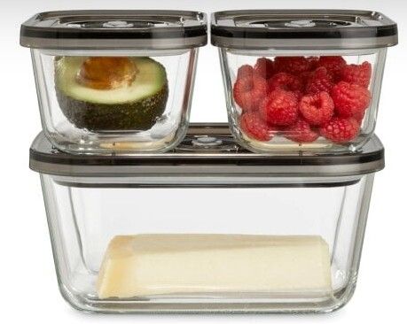 Caso VacuBoxx Eco-Set, Beholder til vakuumforsegling, 1,5 L, 145 mm, 200 mm, 95 mm, 900 g