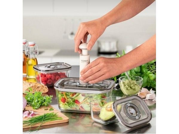 Caso VacuBoxx Eco-Set, Beholder til vakuumforsegling, 1,5 L, 145 mm, 200 mm, 95 mm, 900 g billede 4