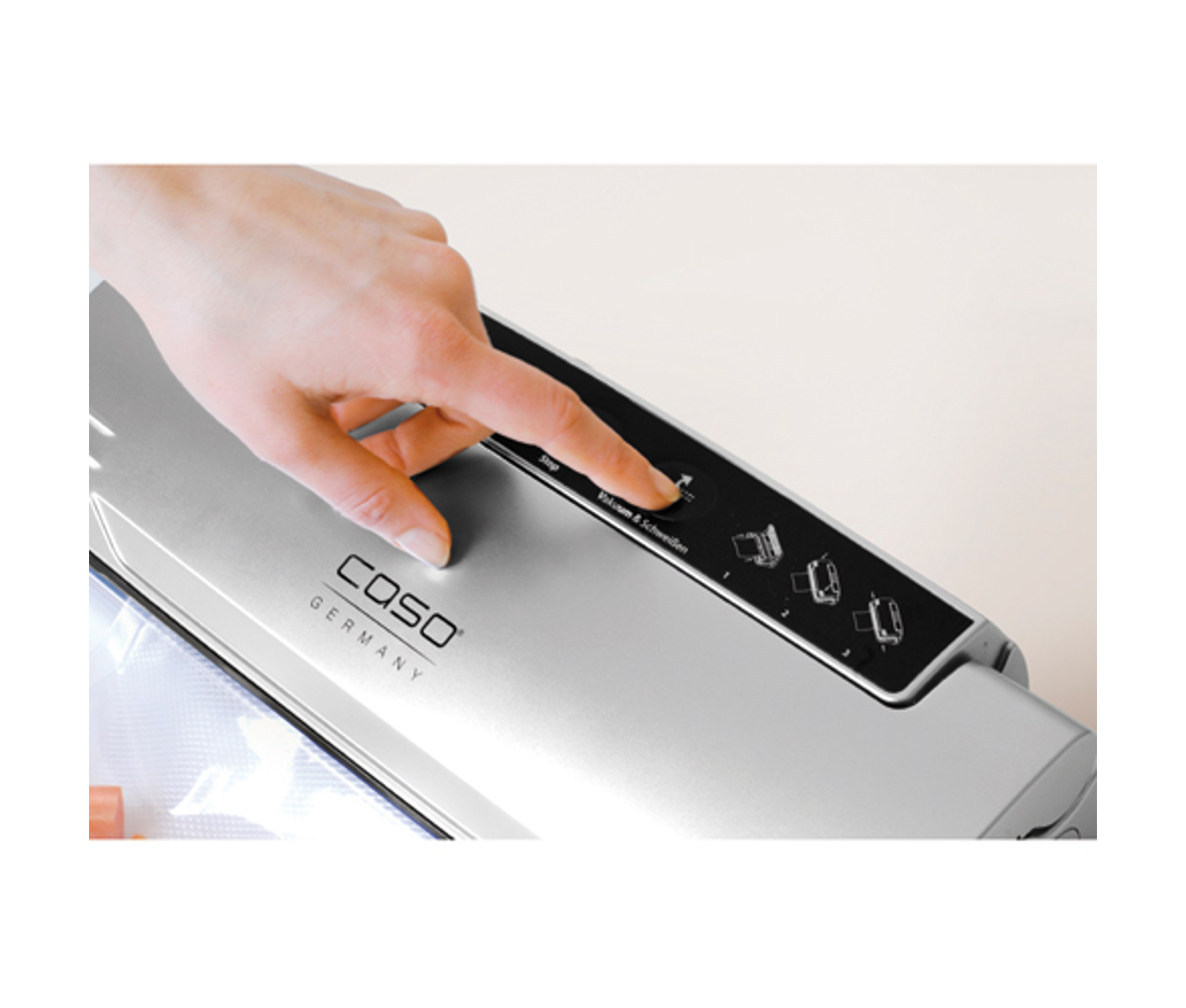 Caso 1340 Vc 10 Silver 110 Watt Vakuumpakker billede 3