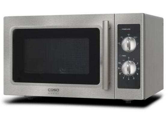 Caso CM 1000, Bordplade, Grill mikroovn, 29 L, 1000 W, Dreje, Sort, Rustfrit stål