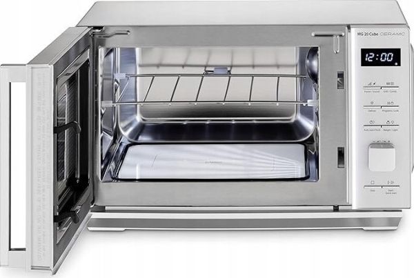Caso MG 20 Cube, Bordplade, Grill mikroovn, 20 L, 800 W, Knapper, Dreje, Sølv billede 1