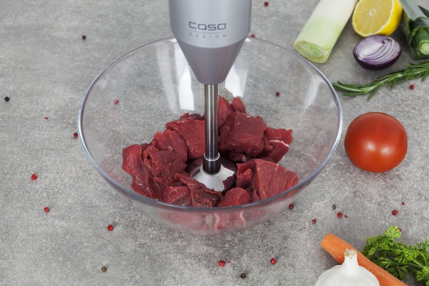 Caso HB 2200 Pro, Nedsænkning blender, 170 W, Sort, Rustfrit stål billede 3