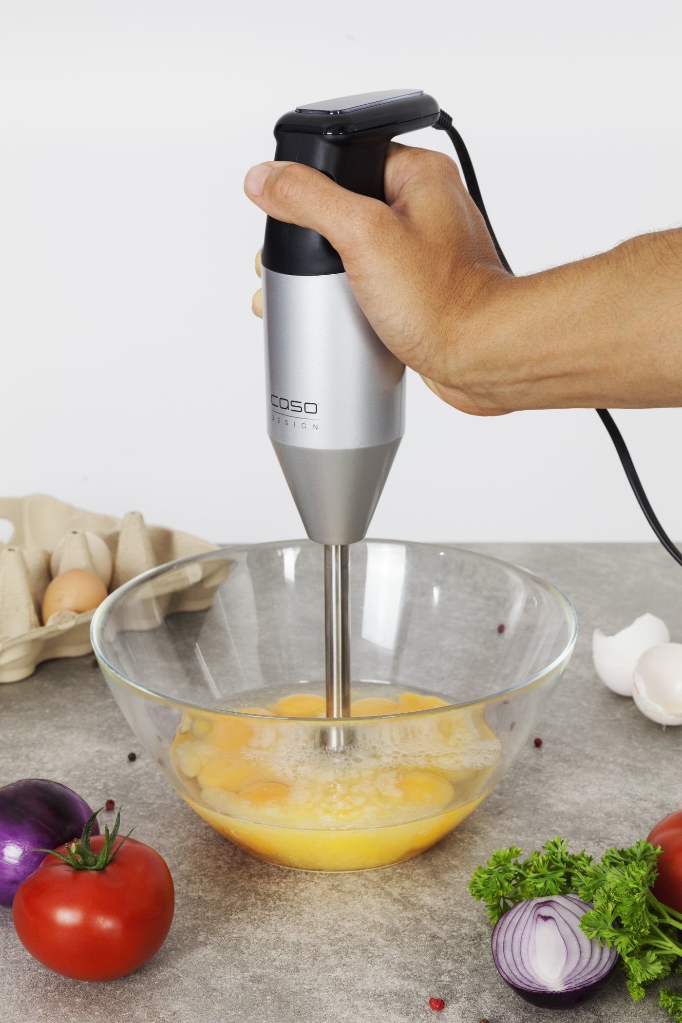Caso HB 2200 Pro, Nedsænkning blender, 170 W, Sort, Rustfrit stål billede 2