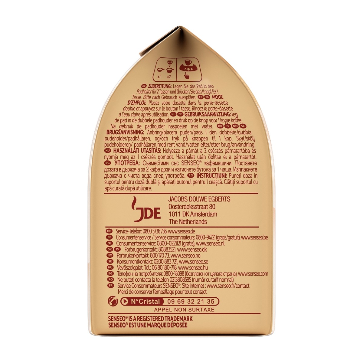 Senseo Café Latte kaffepuder, 8 stk billede 8