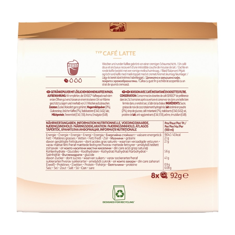 Senseo Café Latte kaffepuder, 8 stk billede 9