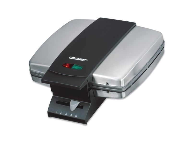 Cloer 1445 - Vaffeljern - 930 W - rustfrit stål billede 3