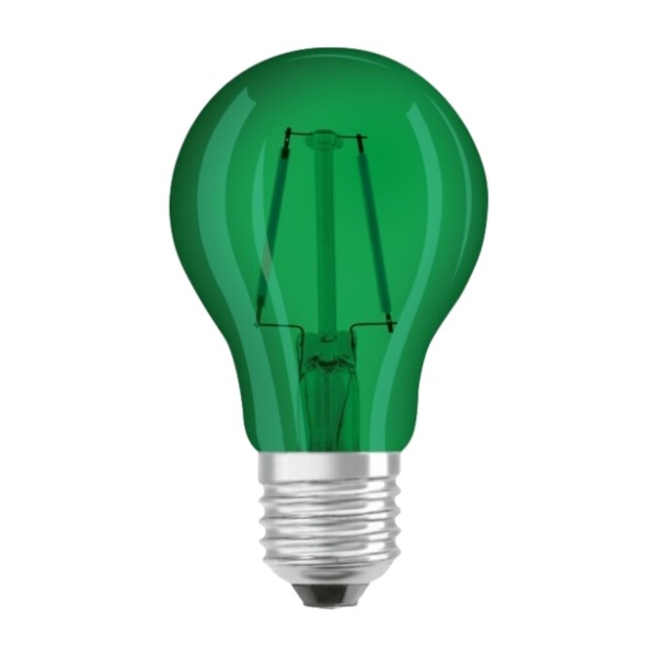 Osram E27/15W LED-pære Deco, grøn billede 1